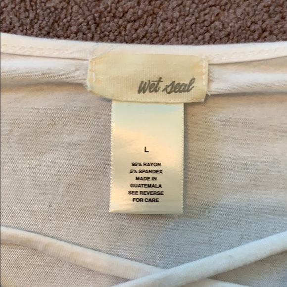 Wet Seal • White Crop Top - Picture 2 of 2